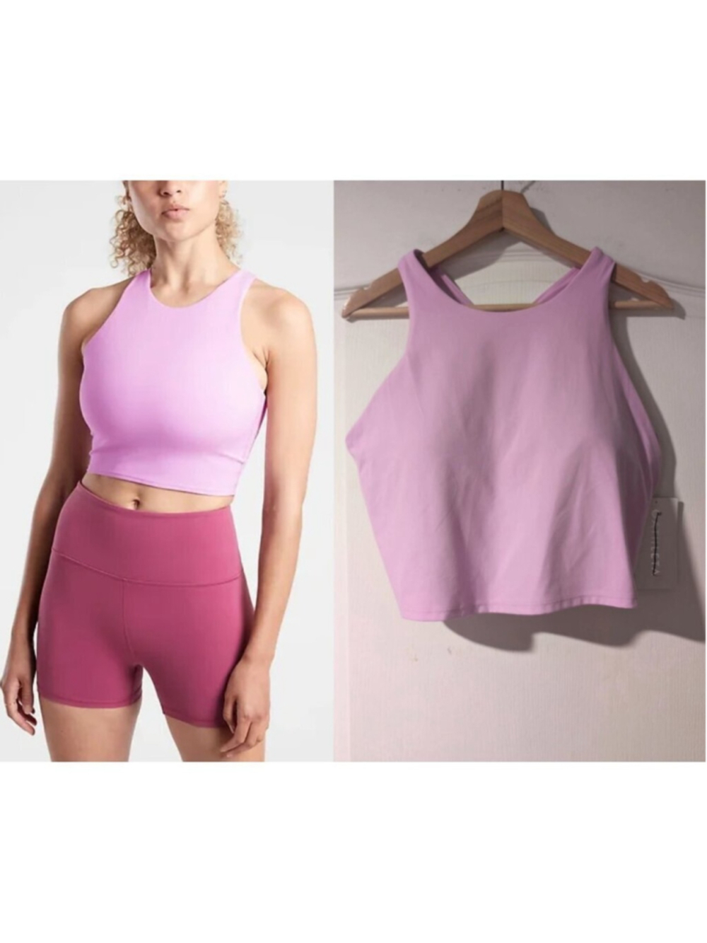 Athleta | Conscious Crop Bra D-DD In Powervita Pink (1X)